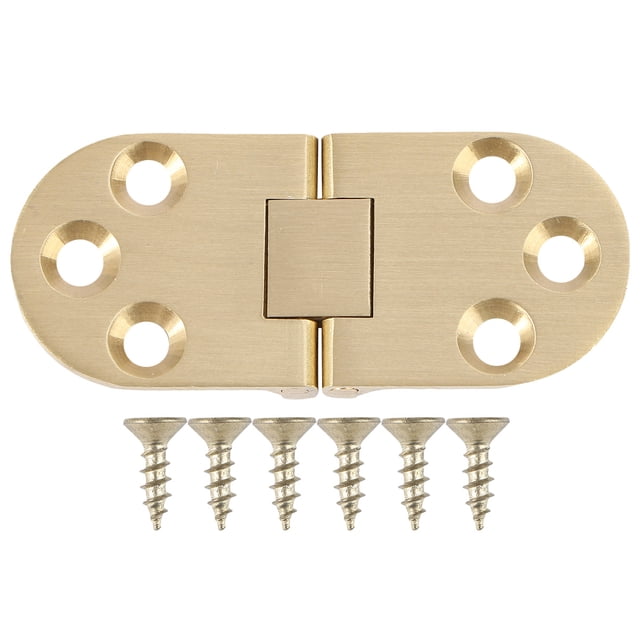 FELTECHELECTR Conectores de bisagras de latón macizo con tornillos para puertas de gabinetes y mesas plegables.