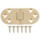 thumbnail image 1 of GAXIRE Conectores de bisagras de latón macizo con tornillos para puertas de gabinetes y mesas plegables., 1 of 6