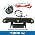 thumbnail image 4 of 1 Set Grill LED Light Front Grille Lights for Jeep Gladiator JT 2020-2023 Amber Light Black, 4 of 8
