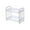 White, variant on ZSBCMY Plastic Storage Shelf, Double-layer Organizing Shelf, Kitchen and Bathroom Use, Hollowed Out Design, Compact Space Saver