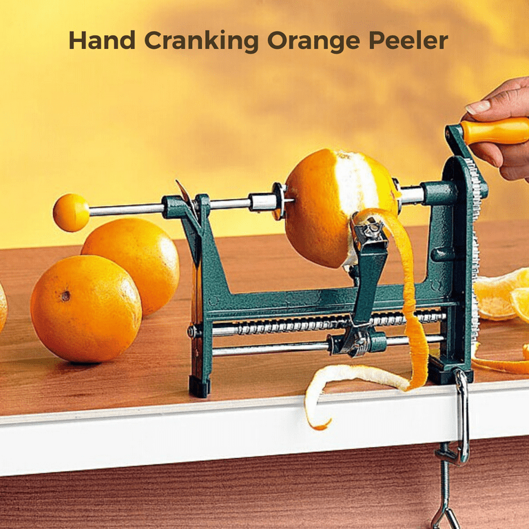 Comfy Grip Tangerine Orange Stainless Steel Vegetable Peeler - 7