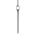 thumbnail image 2 of White Stainless Steel necklace with pendant Men's 24 in 36.65 mm, 2 of 5