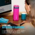 thumbnail image 5 of JLab JBuds Party Portable Bluetooth Speaker, 30W, 12 Hour Playtime, RGB Lighting, Splashproof, Pink, 5 of 10