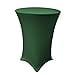 thumbnail image 3 of LA Linen Housse Ronde en Spandex pour Table de Bar Haute, 36 Pouces Ronde 42 Pouces de Hauteur, Vert Chasseur, 3 of 3