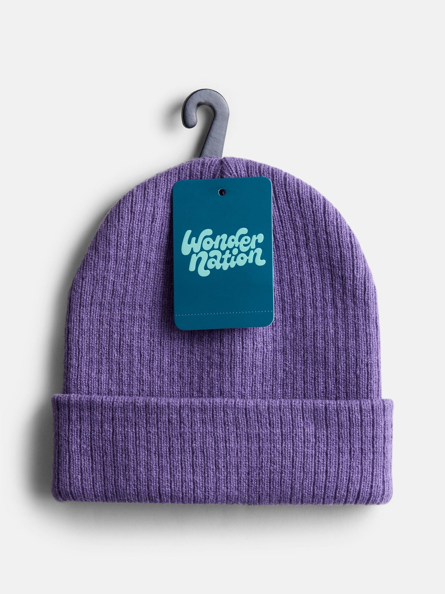 Wonder Nation Kids' Ribbed Beanie Hat
