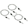 thumbnail image 1 of Unique Bargains Security Cable 2.5mm x 1m/3.3ft Coated Luggage Lock Wire Rope with Double Loop, Clear, 3 Pack, 1 of 5