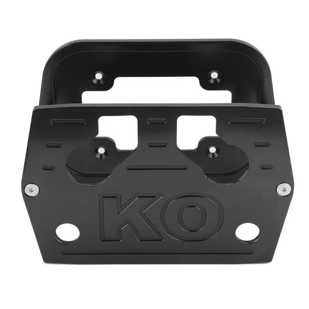 Gorgeri Kit de soporte de montaje de batería, bandeja de batería de acero inoxidable Sujeción hacia abajo para batería Optima 34/78(Negro) Ecomeon no