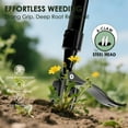 thumbnail image 3 of ZUOBAN Stand-up Weed Puller Tool  with Long Handle Weed Picker 4-Claw Steel Head,  Garden Tool, 3 of 7
