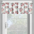 thumbnail image 2 of Ambesonne Vintage Rose Window Valance, Classy Flowers Bouquet, 54" X 18", Pale Pink White, 2 of 5