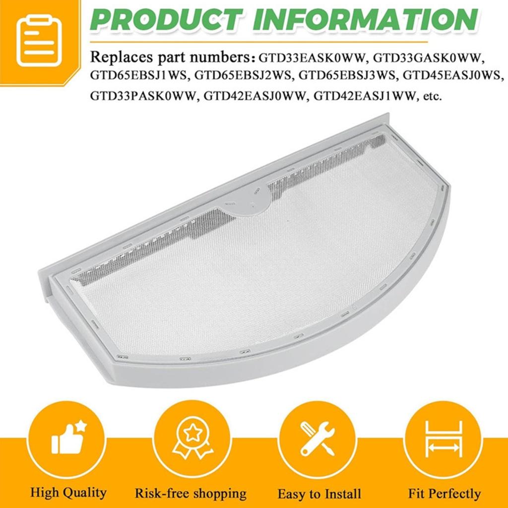 WE03X23881 Replacement Dryer Filter Stainless Steel for GTD42GASJ0WW GTD42GASJ0W