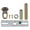 Antique Brass, variant on B&P Lamp® Screw Collar Ceiling Light Canopy Plate Hardware Kit (Brass)