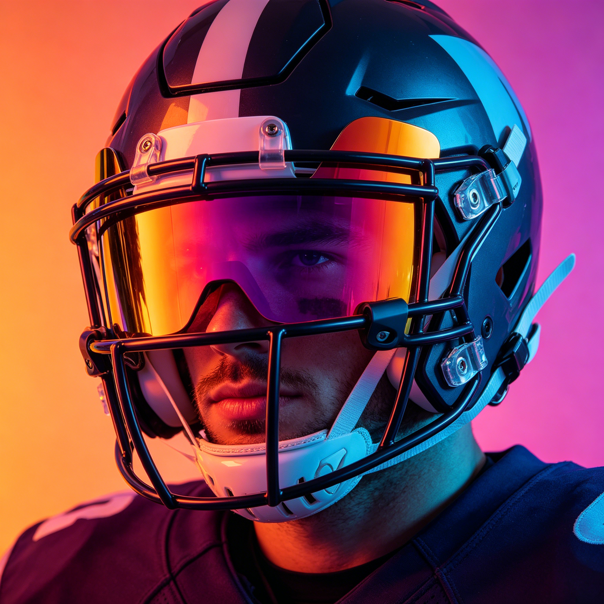 HBMYN 2026 New Youth Football Eye Shield Clear Visors with Anti Fog Adult Football Visors Clear Football Helmets Visors Scratch Resistant