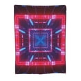 thumbnail image 1 of Sci-fi Neon Design Throw Blanket, Super Soft Anti-Pilling Flannel Bed Blankets, 80"x60", 1 of 8