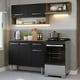 thumbnail image 2 of Cocina Integral Madesa Emilly 165cm Marrón/Negro, 2 of 10