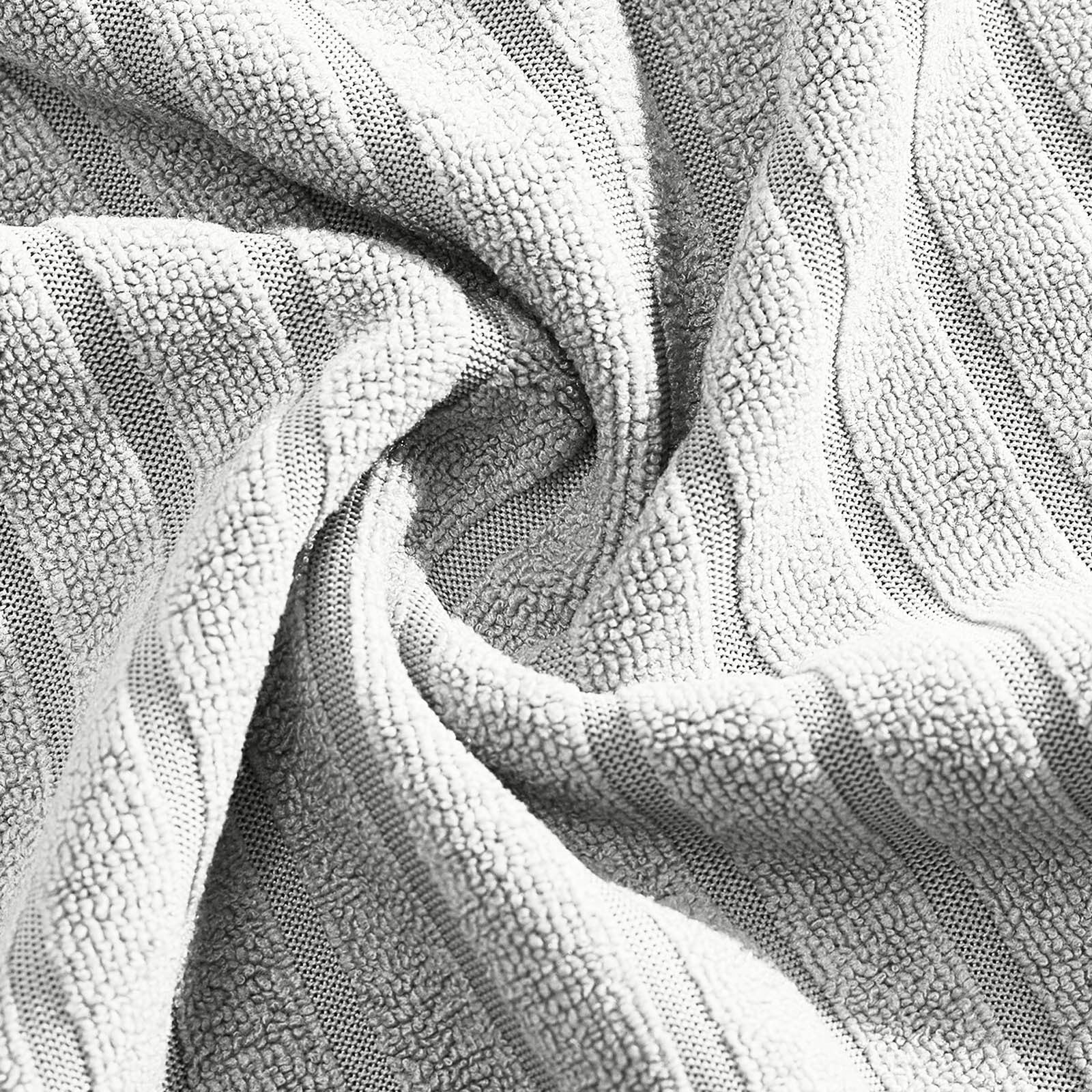 Men Striped Wrap Bathrobe Long Sleeve V Neck Belted Robe with