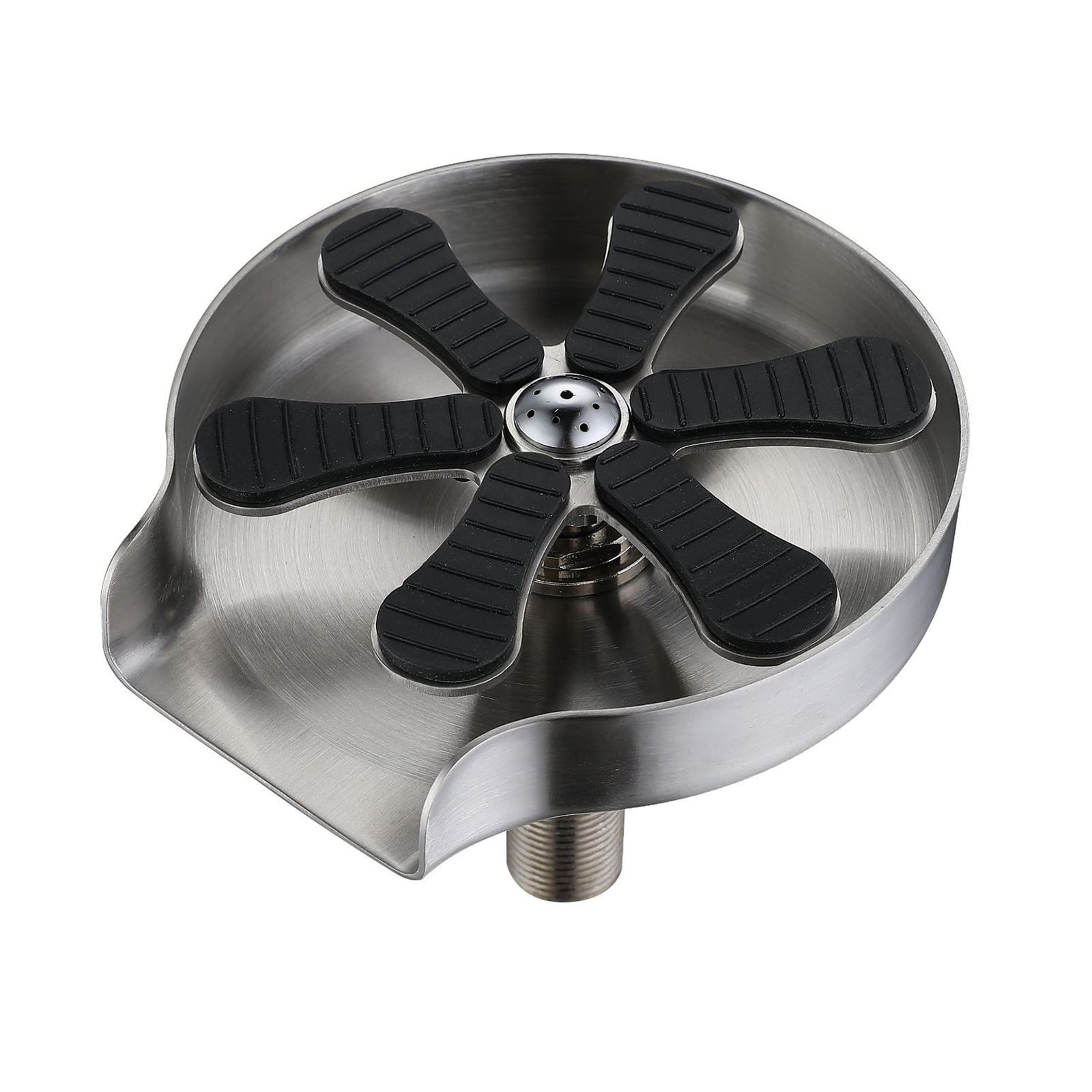 Metal Cup Washer for Sink, Stainless Steel Cup Cleaner Kitchen Cup Scrubber for Mugs, Glasses, and Narrow Bottles (CW+Hose+Link)