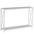 thumbnail image 5 of Hassch Narrow Console Table with Open Storage Shelf, ModernEntryway Table for Living Room Hallway , Saving Space, White, 5 of 7