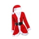 thumbnail image 2 of Disfraz de Papá Noel de Navidad para mujer, traje de talla única con cinturón para escenario, adolescentes, niñas y adultos, 2 of 6