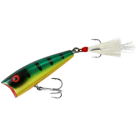 UPC: 0020554031404 | Rebel Pro Pop-R Plus Topwater Red Eye Perch 2 1/2 1/4 oz.