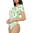 thumbnail image 2 of Balery Kitchen Utensiles Cooking Pots Women's Short Sleevee Crew Neck Bodysuit Tops Short Sleeve Tops Basic-Small, 2 of 9