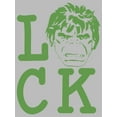 thumbnail image 2 of Men's Marvel St. Patrick's Day Hulk Luck  Graphic Tee Athletic Heather Large, 2 of 5