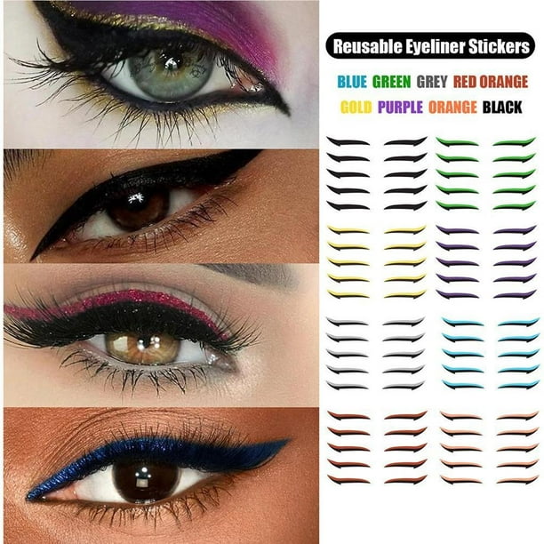 5 Pairs Eyeliner Stickers for Eyes Smudge-proof Adhesive Eyelid Makeup  Eyeliner Eyelid Makeup Stickers 