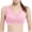 Pink, variant on Womens Comfy Corset Bra Front Cross Side Buckle Lace Bras Push Up Lace Bras Side Buckle Wireless Bralette