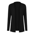 thumbnail image 5 of Olyvenn Womens Cardigan Wedding Blazer Set Long Sleeve Jackets Classic Solid Slim Fit Business Work Office Fashion V Neck Womens Suit Flowy Comfy Wrap Outwear Casual Black 12, 5 of 6