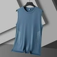 thumbnail image 2 of Puntoco Summer tops for Men Mens Athletic Tank Tops Quick Dry Running Shirts Muscle Sleeveless Sports Workout Training Teee Blue XL(XL), 2 of 3