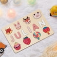 thumbnail image 4 of Children's Personalized Name Puzzle Wooden Educational Toy Birthday Gift, 4 of 5