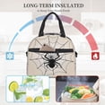 thumbnail image 4 of Disketp Spiders On The Web 1 Lonchera Térmica para Mujer y Hombre, Bolsa de Almuerzo Reutilizable e Impermeable para Trabajo, Viajes y Picnic, 4 of 7