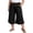 Black, variant on Plus Size Women's Casual Baggy High Waisted Wide Leg Pants Breathable