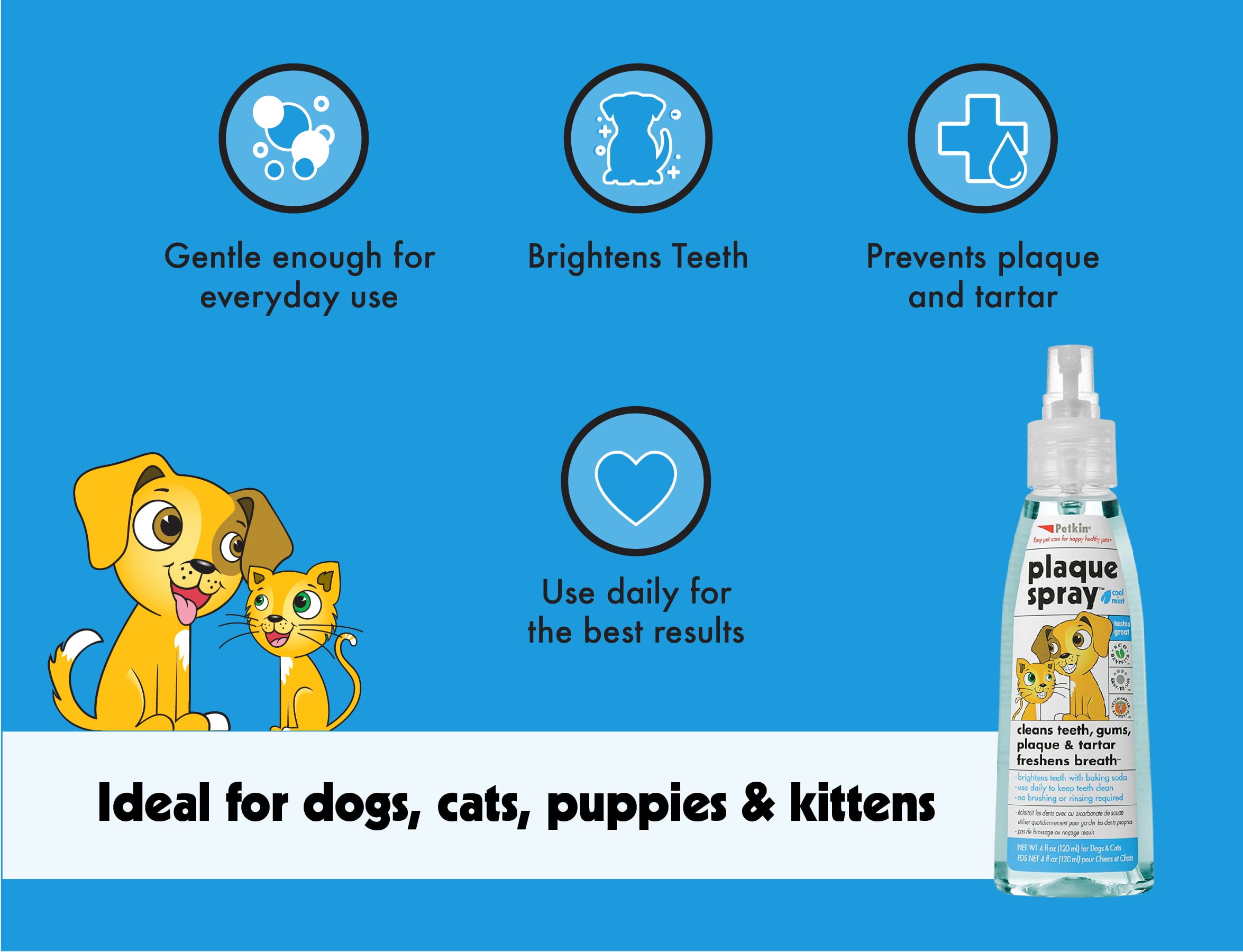 Petkin dental cheap food spray