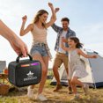 thumbnail image 2 of Portable Wireless Bluetooth Speaker with RGB Lights, Mini HD Sound Stereo, USB-C Rechargeable for Home, Travel & Car, 2 of 18