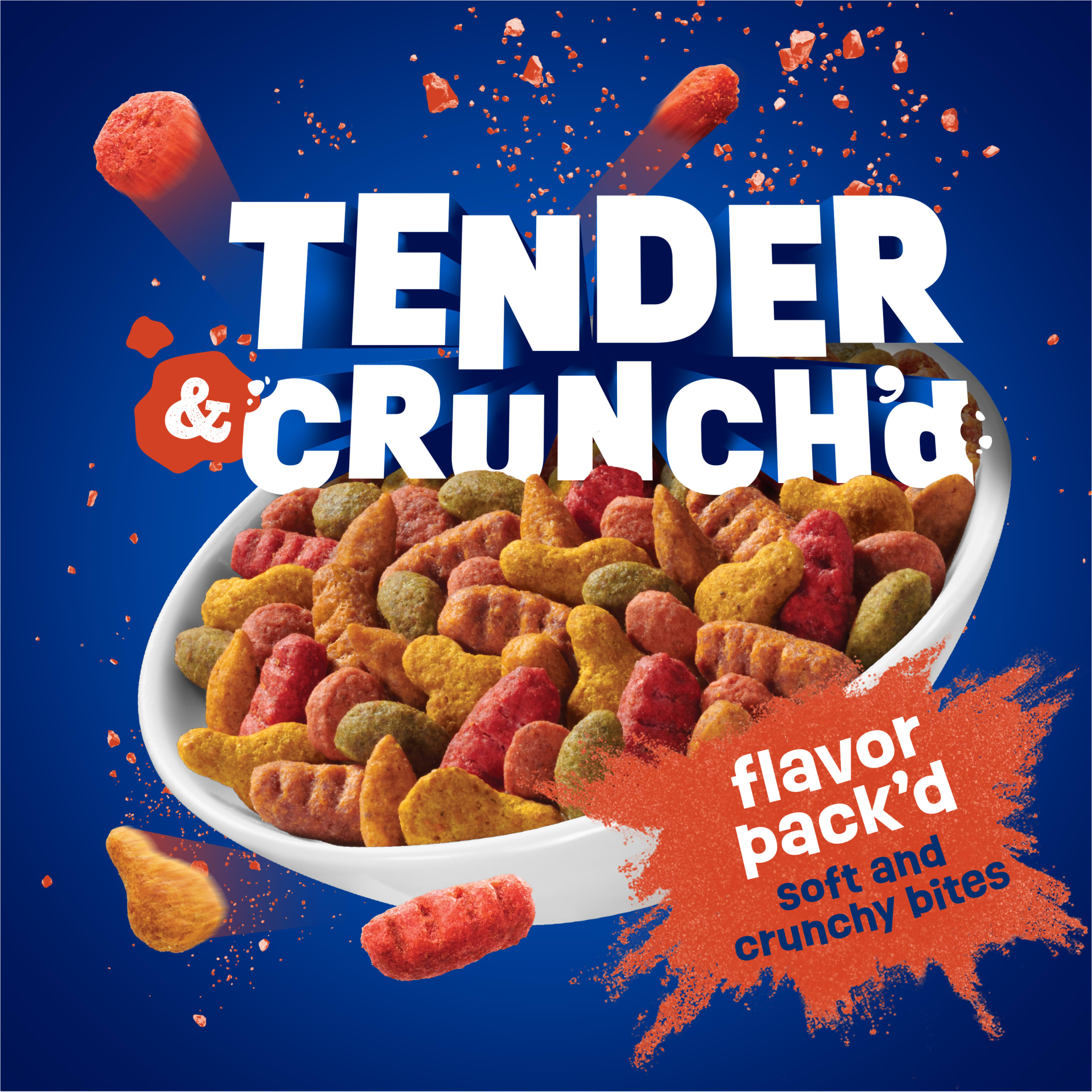 Purina Friskies Tender and Crunch'd With Flavors of Chicken, Beef, Carrots and Green Beans Dry Cat Food, 16 lb Bag