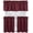 Burgundy, variant on Native Fab Gingham Check 3 Pieces Window Curtain Tiers 26"x36" and Valance 54"x18" Set - Rod Pocket - Semi Sheer - Farmhouse Curtain for Kitchen, Cafe, Bathroom, Living Room - Blue and White