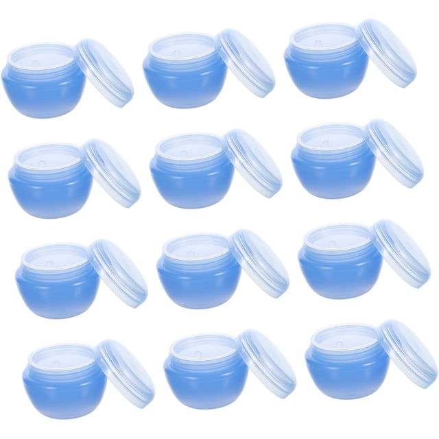 HUGFEGWE 12pcs Plastic Cream & Milk Box Makeup Cream Pot Cosmetic Sample Containers Makeup Containers Travel Cosmetic Containers Cream Lotion Containers Makeup Cosmetic Containers CJB91-136541