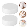 thumbnail image 1 of Minkissy 10Pcs Foam Cake Rounds for Beginners and Professionals 3.1In White Polystyrene Foam for Diy Projects, 1 of 8