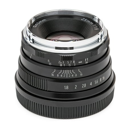 UPC: 0663701860849 | Koah Artisans Series 25mm f/1.8 Manual Focus Lens for Fujifilm FX (Black)