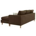thumbnail image 5 of Poundex Furniture 2 Piece Fabric Sectional Sofa Set in Chocolate Finish, 5 of 9