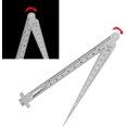 thumbnail image 4 of Tapered Gauge, Tapered Stainless Steel Ruler, Hole Inspection Tool, Welding Tapered Ruler with Inches and Millimeters, 4 of 5