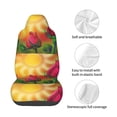 thumbnail image 4 of Disketp Rose Psychedelic Car Seat Covers Universal Front Seat Coves for Car Accessories ,Padded Car Covers for Automotive, SUV, Truck, and Van, 4 of 5