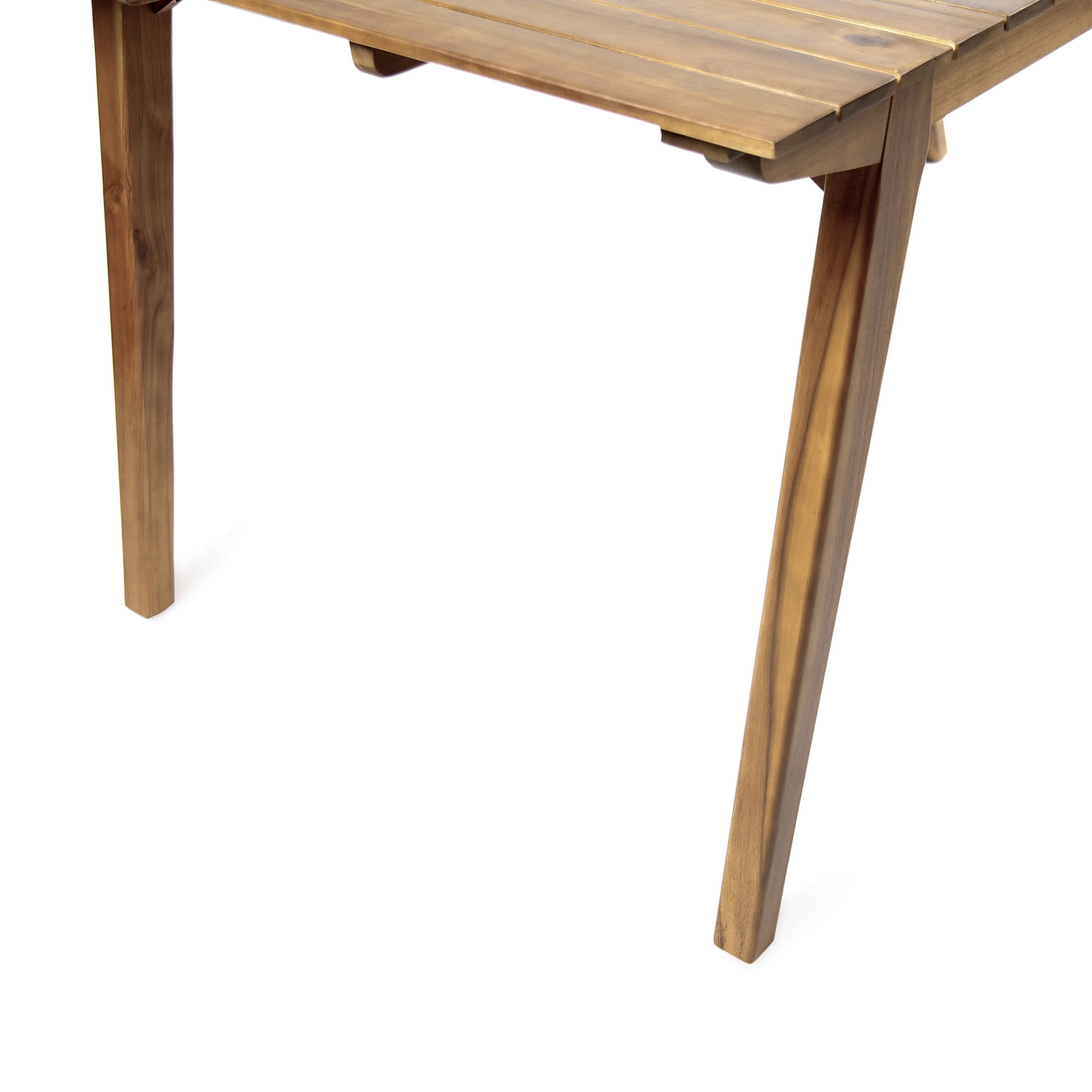 Christopher Knight Home 7-Piece Rustic Outdoor Dining Set, 68.5" Table and Slatted Chairs, Teak Finish