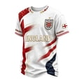 thumbnail image 3 of 2026 Soccer Cup Crew Neck Short Sleeve T-Shirt for Men, Scottish Plaid Lion Graphic Tee - British Heritage Print Casual Summer Top for Daily Wear & Party Hot Pink XXXXL, 3 of 5