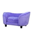 thumbnail image 1 of Sofá cama para mascotas Getifun terciopelo con cojín extraíble lavable para perros pequeños y gatos morado, 1 of 5