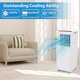 thumbnail image 2 of 8000 BTU AC portátil | Refrigeración, deshumidificador y ventilador 3 en 1 para habitaciones de hasta 350 metros cuadrados Incluye temporizador de 24 horas, control remoto y kit de ventana, 2 of 8
