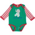 thumbnail image 3 of Inktastic I Love My Grammy Elephant Boys or Girls Long Sleeve Baby Bodysuit, 3 of 5