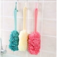 thumbnail image 1 of Flor de ducha con mango Mango largo Cepillo de baño colgante Cepillo para colgar en la espalda Cepillo de esponja para baño Cepillo de ducha duradero para mujeres y hombres Lufa, 1 of 1