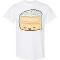 thumbnail image 3 of Inktastic Cute Smiling Cake with Confetti Sprinkles T-Shirt, 3 of 5