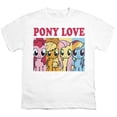 thumbnail image 2 of My Little Pony Valentine's Day Love Kids T Shirt for Youth Boys and Girls, White, Small, 2 of 5